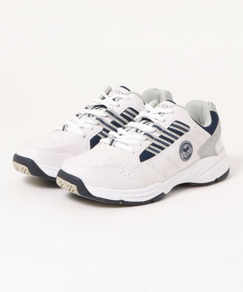 アサヒ（アサヒ）の「【休止】WIMBLEDON/ウィンブルドン スニーカー(W/B 052)（スニーカー・メンズ・ブラック/ホワイト×ホワイト/ホワイト×ネイビー/ホワイト×グレー・23.5cm/24.5cm/25.5cm/26.5cm/23.0cm/24.0cm/25.0cm/26.0cm/27.0cm/28.0cm/22.0cm/22.5cm/30.0cm/29.0cm）」の4枚目の写真