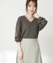 N.（N. Natural Beauty Basic） | ◆ウールベーシック総針Ｖネックニット(ニット/セーター)