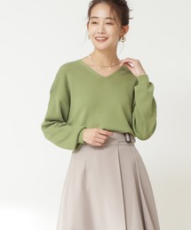 N.（N. Natural Beauty Basic） | ◆ウールベーシック総針Ｖネックニット(ニット/セーター)