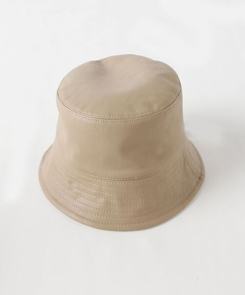 fredy emue（フレディエミュ）の「【LE VERNIS/ルベルニ】フェイクレザーリバーシブルハット（ハット・レディース・ブラック/カーキ/ベージュ・FREE）」の12枚目の写真