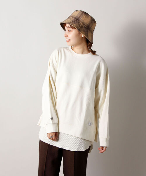 fredy emue（フレディエミュ）の「【LE VERNIS/ルベルニ】フェイクレザーリバーシブルハット（ハット・レディース・ブラック/カーキ/ベージュ・FREE）」の4枚目の写真