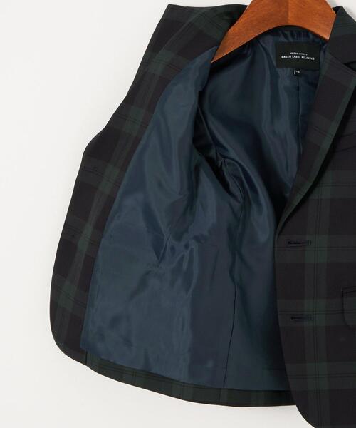 green label relaxing（グリーンレーベルリラクシング）の「TW ブラックウォッチ ジャケット（テーラードジャケット・キッズ・ダークグリーン・110cm/100cm/120cm/130cm）」の14枚目の写真