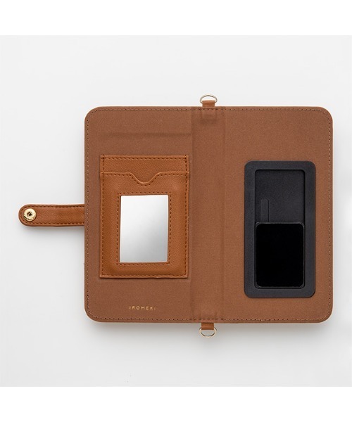 IROMEKI（イロメキ）の「【マルチ スマホケース】follow you sunburn multi flip case（スマホケース/カバー・レディース・ブラック/キャメル・ONE SIZE）」の10枚目の写真