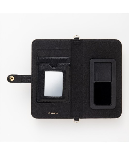 IROMEKI（イロメキ）の「【マルチ スマホケース】follow you sunburn multi flip case（スマホケース/カバー・レディース・ブラック/キャメル・ONE SIZE）」の6枚目の写真