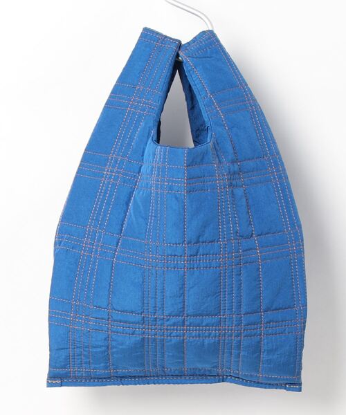 PUAL CE CIN（ピュアルセシン）の「ＱＵＩＬＴＩＮＧ　ＣＨＥＣＫ　ＭＡＲＣＨＥ　ＢＡＧ（ショルダーバッグ・レディース・グレー/ネイビー/ベージュ/ブルー・FREE）」の7枚目の写真