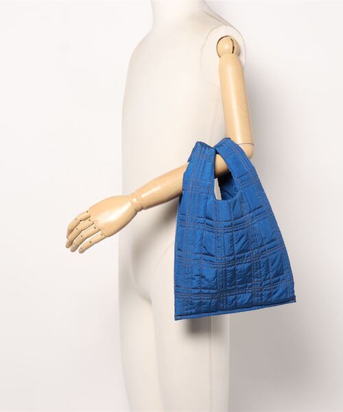 PUAL CE CIN（ピュアルセシン）の「ＱＵＩＬＴＩＮＧ　ＣＨＥＣＫ　ＭＡＲＣＨＥ　ＢＡＧ（ショルダーバッグ・レディース・グレー/ネイビー/ベージュ/ブルー・FREE）」の8枚目の写真