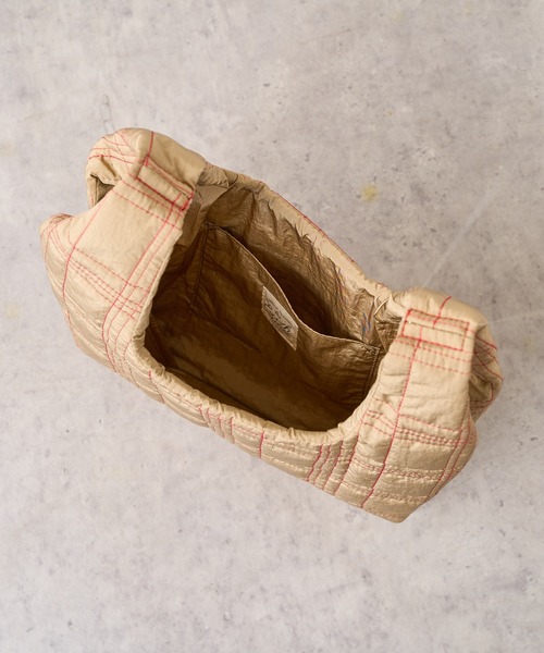 PUAL CE CIN（ピュアルセシン）の「ＱＵＩＬＴＩＮＧ　ＣＨＥＣＫ　ＭＡＲＣＨＥ　ＢＡＧ（ショルダーバッグ・レディース・グレー/ネイビー/ベージュ/ブルー・FREE）」の13枚目の写真