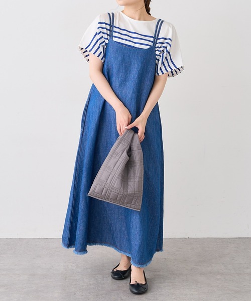 PUAL CE CIN（ピュアルセシン）の「ＱＵＩＬＴＩＮＧ　ＣＨＥＣＫ　ＭＡＲＣＨＥ　ＢＡＧ（ショルダーバッグ・レディース・グレー/ネイビー/ベージュ/ブルー・FREE）」の19枚目の写真