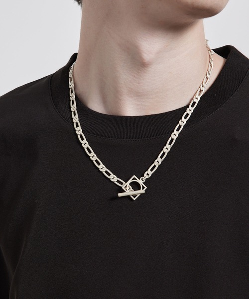 JUNRED（ジュンレッド）の「スクエアネックレス（ネックレス・メンズ・ホワイト/シルバー/ブラック/シルバー系その他・FREE）」の2枚目の写真