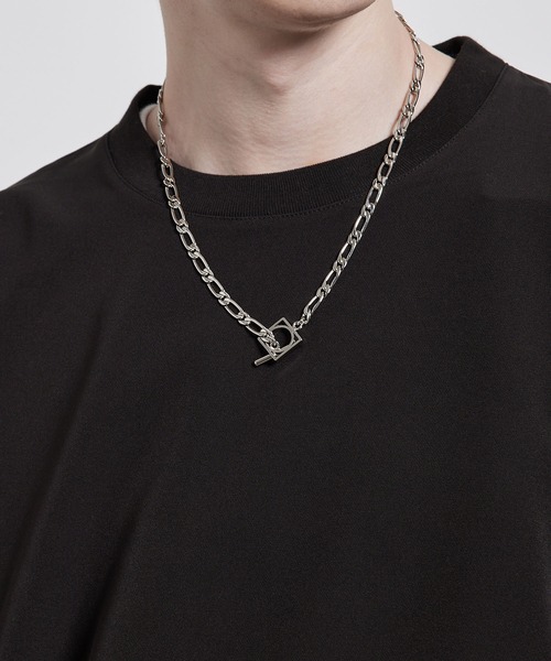 JUNRED（ジュンレッド）の「スクエアネックレス（ネックレス・メンズ・ホワイト/シルバー/ブラック/シルバー系その他・FREE）」の4枚目の写真