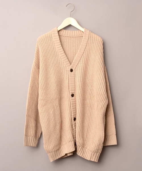 TETE HOMME(テットオム)の「【Revo.】畦編み 5Gルーズニットカーディガン(カーディガン/ボレロ・メンズ・ブラック/グレー/ブルー/マスタード/ワインレッド/パープル/アイボリー/グリーン/ネイビー/ダークオレンジ/ベージュ系1/グリーン系1/ブラックミックス・MEDIUM/LARGE)」の17枚目の写真