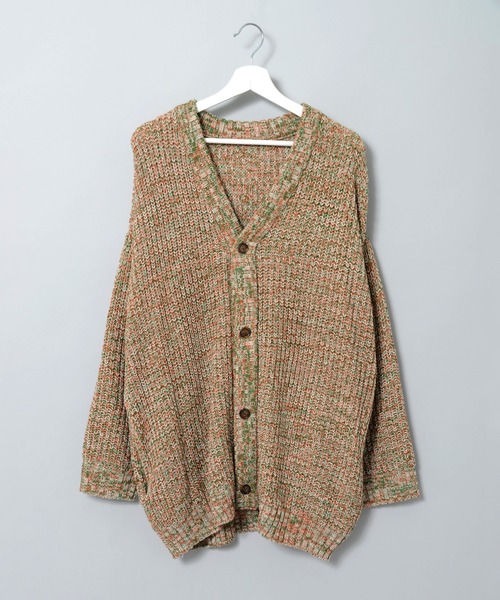 TETE HOMME(テットオム)の「【Revo.】畦編み 5Gルーズニットカーディガン(カーディガン/ボレロ・メンズ・ブラック/グレー/ブルー/マスタード/ワインレッド/パープル/アイボリー/グリーン/ネイビー/ダークオレンジ/ベージュ系1/グリーン系1/ブラックミックス・MEDIUM/LARGE)」の21枚目の写真