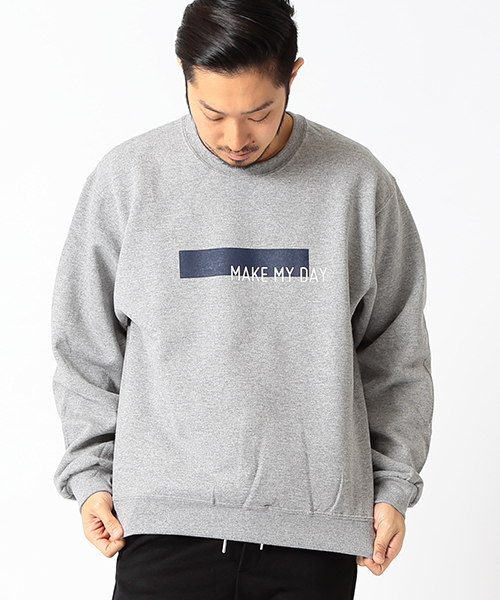 BEAMS（ビームス）の「◎BEAMS / ロゴプリント BIG クルーネック スウェット/（スウェット・メンズ・ホワイト/グレー/ブラック・MEDIUM/LARGE/SMALL）」の3枚目の写真