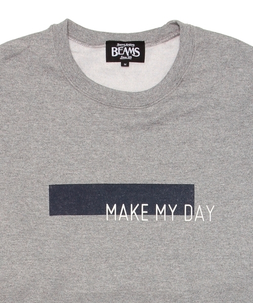 BEAMS（ビームス）の「◎BEAMS / ロゴプリント BIG クルーネック スウェット/（スウェット・メンズ・ホワイト/グレー/ブラック・MEDIUM/LARGE/SMALL）」の21枚目の写真