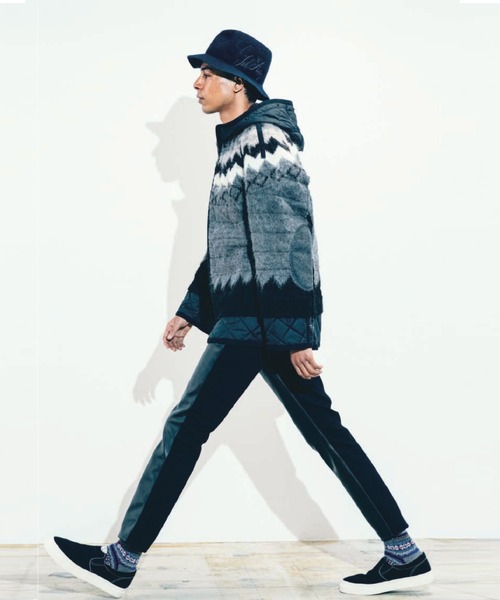 ジュンヤワタナベ　ミリタリーライナー × ノルディックニット ジャケット　XS JUNYA WATANABE MAN（ジュンヤワタナベマン）の「N2-B
