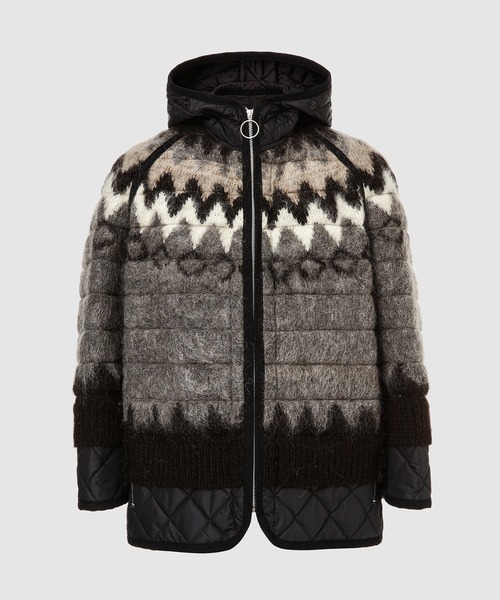 ジュンヤワタナベ　ミリタリーライナー × ノルディックニット ジャケット　XS ジュンヤワタナベミリタリーライナー × ノルディックニット