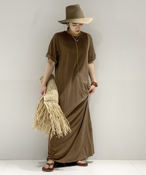 R JUBILEE（アールジュビリー）の「【R JUBILEE/アールジュビリー】 Maxi Tシャツワンピース（ワンピース・レディース・キャメル・FREE）」の11枚目の写真