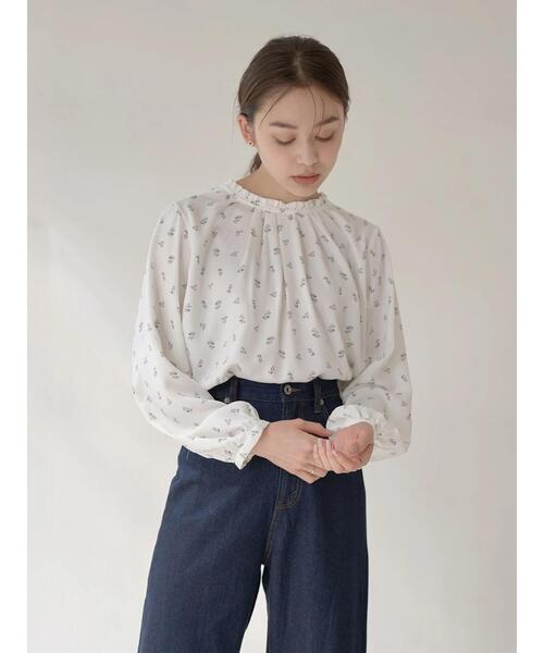 earth music&ecology（アースミュージックアンドエコロジー）の「とろみ2wayブラウス ＊（シャツ/ブラウス・レディース・ブラック/オフホワイト/ピンク/ミント/その他14/ライトベージュ・FREE）」の7枚目の写真