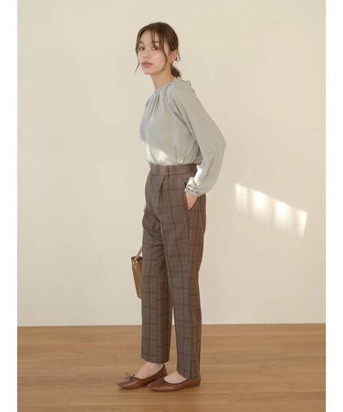 earth music&ecology（アースミュージックアンドエコロジー）の「とろみ2wayブラウス ＊（シャツ/ブラウス・レディース・ブラック/オフホワイト/ピンク/ミント/その他14/ライトベージュ・FREE）」の8枚目の写真