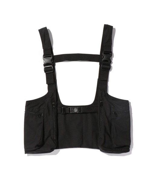 FULL-BK(フルビーケー)の「RAVE VEST(ベスト・メンズ・ブラック/グリーン・FREE)」の1枚目の写真