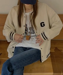 ユニセックスゆったりブルゾン