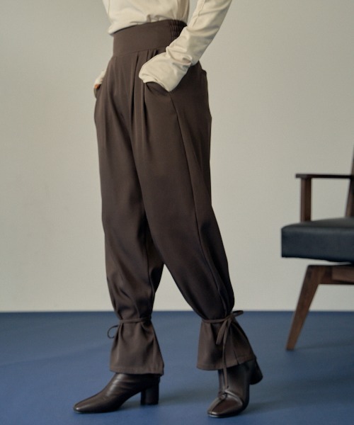 VANNIE U（ヴァニーユー）の「キャンディストレートパンツ（その他パンツ・レディース・ネイビー/ブラウン/アイボリー・FREE/S）」の3枚目の写真