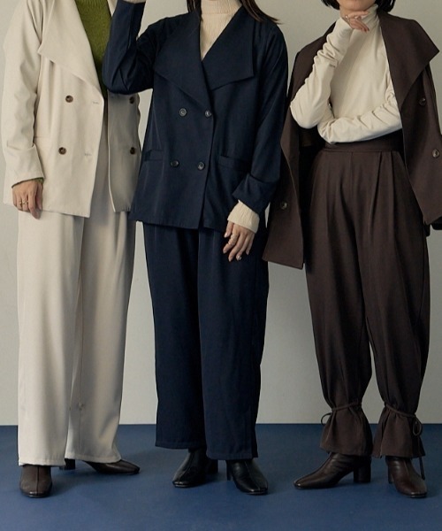 VANNIE U（ヴァニーユー）の「キャンディストレートパンツ（その他パンツ・レディース・ネイビー/ブラウン/アイボリー・FREE/S）」の5枚目の写真