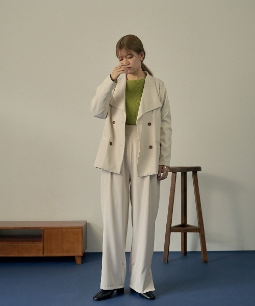 VANNIE U（ヴァニーユー）の「キャンディストレートパンツ（その他パンツ・レディース・ネイビー/ブラウン/アイボリー・FREE/S）」の17枚目の写真