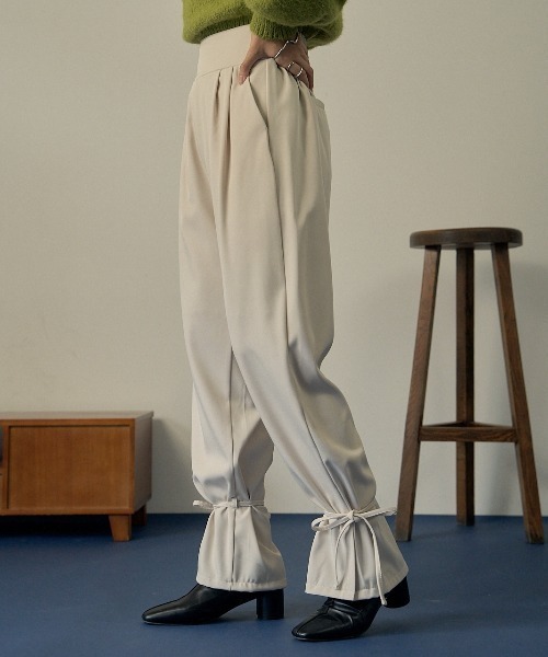 VANNIE U（ヴァニーユー）の「キャンディストレートパンツ（その他パンツ・レディース・ネイビー/ブラウン/アイボリー・FREE/S）」の8枚目の写真