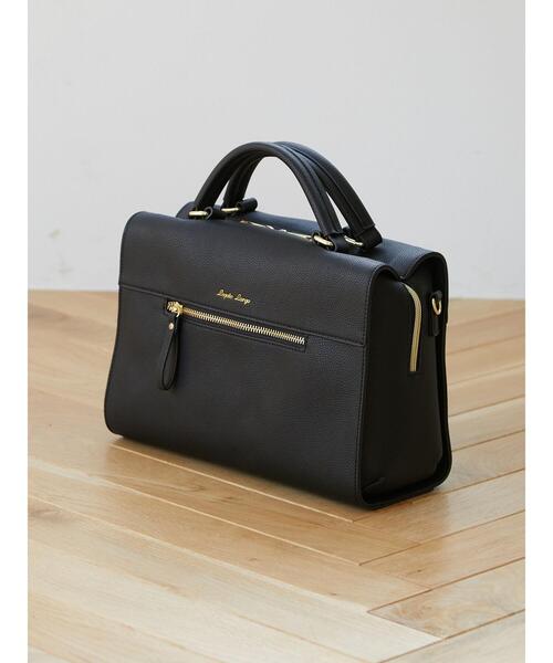 Green Parks(グリーンパークス)の「・別注 LegatoLargo スクエアボストンバッグ*(トートバッグ・レディース・チャコールグレー/ブラック/グレイッシュベージュ・FREE)」の5枚目の写真