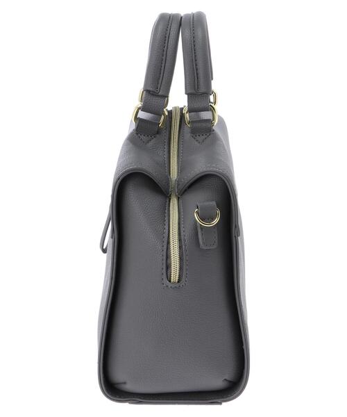 Green Parks(グリーンパークス)の「・別注 LegatoLargo スクエアボストンバッグ*(トートバッグ・レディース・チャコールグレー/ブラック/グレイッシュベージュ・FREE)」の14枚目の写真