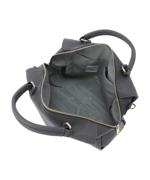 Green Parks(グリーンパークス)の「・別注 LegatoLargo スクエアボストンバッグ*(トートバッグ・レディース・チャコールグレー/ブラック/グレイッシュベージュ・FREE)」の10枚目の写真