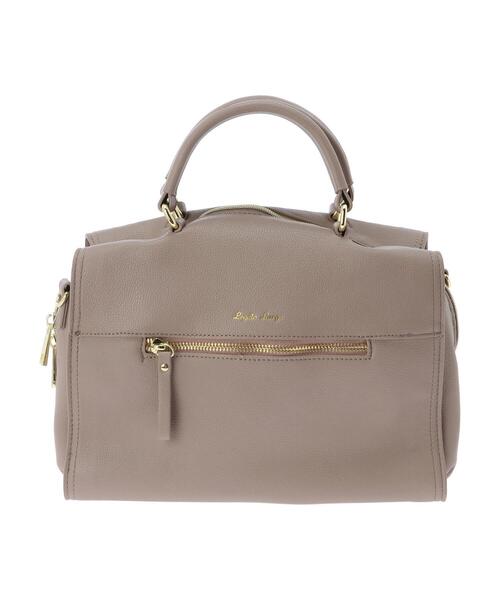 Green Parks(グリーンパークス)の「・別注 LegatoLargo スクエアボストンバッグ*(トートバッグ・レディース・チャコールグレー/ブラック/グレイッシュベージュ・FREE)」の6枚目の写真