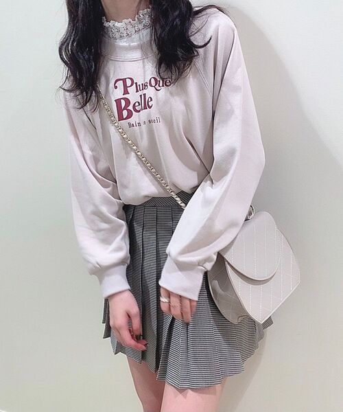 MAJESTIC LEGON（マジェスティックレゴン）の「アソートロゴスウェット（スウェット・レディース・ピンクベージュ/グレー/ブルー/アイボリー・MEDIUM）」の5枚目の写真