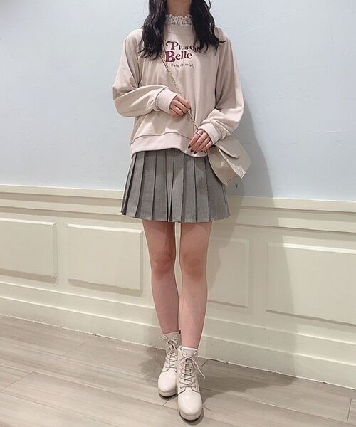 MAJESTIC LEGON（マジェスティックレゴン）の「アソートロゴスウェット（スウェット・レディース・ピンクベージュ/グレー/ブルー/アイボリー・MEDIUM）」の6枚目の写真