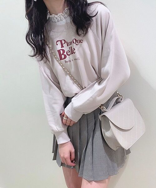 MAJESTIC LEGON（マジェスティックレゴン）の「アソートロゴスウェット（スウェット・レディース・ピンクベージュ/グレー/ブルー/アイボリー・MEDIUM）」の7枚目の写真