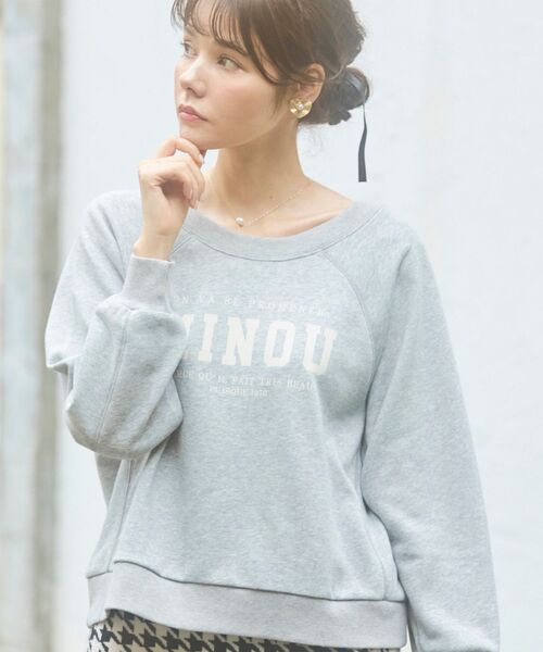 MAJESTIC LEGON（マジェスティックレゴン）の「アソートロゴスウェット（スウェット・レディース・ピンクベージュ/グレー/ブルー/アイボリー・MEDIUM）」の11枚目の写真