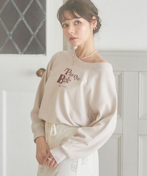 MAJESTIC LEGON（マジェスティックレゴン）の「アソートロゴスウェット（スウェット・レディース・ピンクベージュ/グレー/ブルー/アイボリー・MEDIUM）」の19枚目の写真