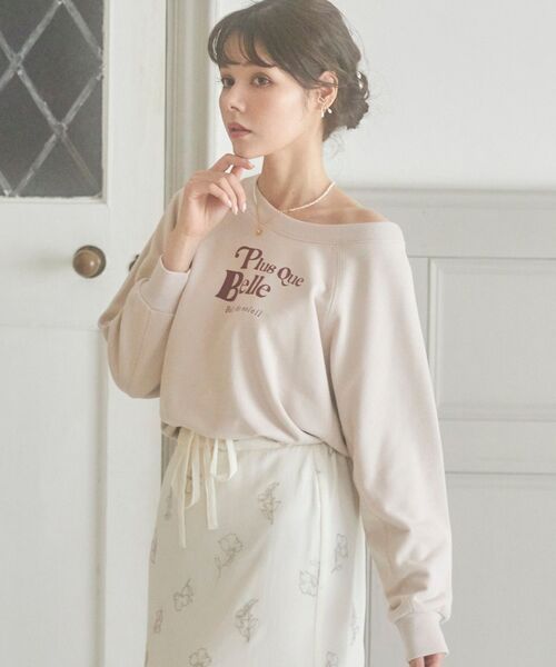 MAJESTIC LEGON（マジェスティックレゴン）の「アソートロゴスウェット（スウェット・レディース・ピンクベージュ/グレー/ブルー/アイボリー・MEDIUM）」の20枚目の写真