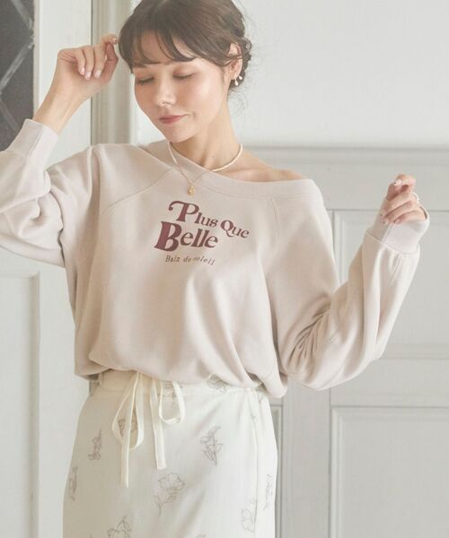 MAJESTIC LEGON（マジェスティックレゴン）の「アソートロゴスウェット（スウェット・レディース・ピンクベージュ/グレー/ブルー/アイボリー・MEDIUM）」の21枚目の写真