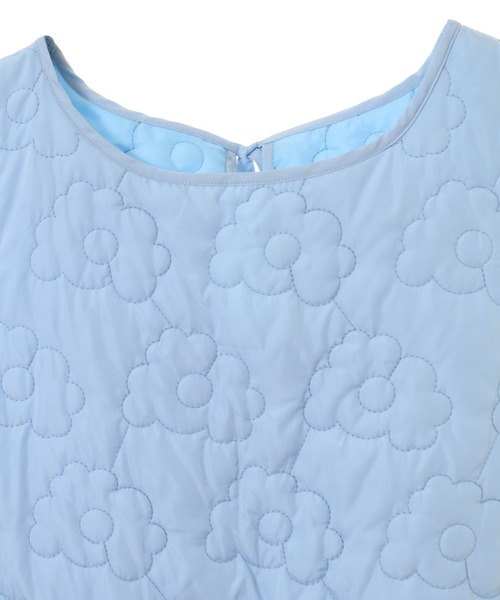 Candy Stripper（キャンディストリッパー）の「FLOWERING QUILTING ドレス（ワンピース・レディース・ブラック/ライトブルー・2）」の8枚目の写真