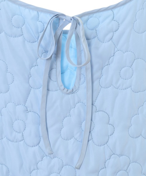 Candy Stripper（キャンディストリッパー）の「FLOWERING QUILTING ドレス（ワンピース・レディース・ブラック/ライトブルー・2）」の10枚目の写真