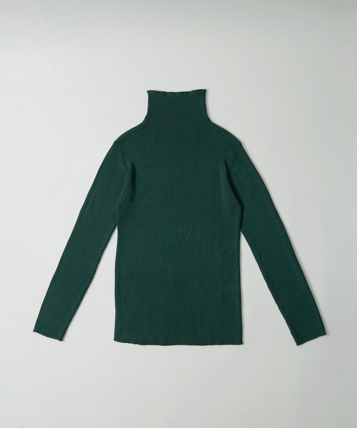 etoll.（エトル）の「タートルネックリブニット（ニット/セーター・レディース・ブラック/ダークグリーン/杢グレー/バーガンディー/グレイッシュベージュ・LL/4L/M）」の10枚目の写真
