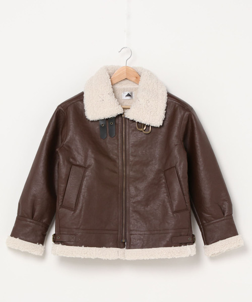 emi+(エミプラス)の「ボアブルゾンジャケット(ブルゾン・レディース・ブラック/ブラウン/グレー/カーキ/チャコールグレー/アイボリー・S/M/L/XL)」の19枚目の写真