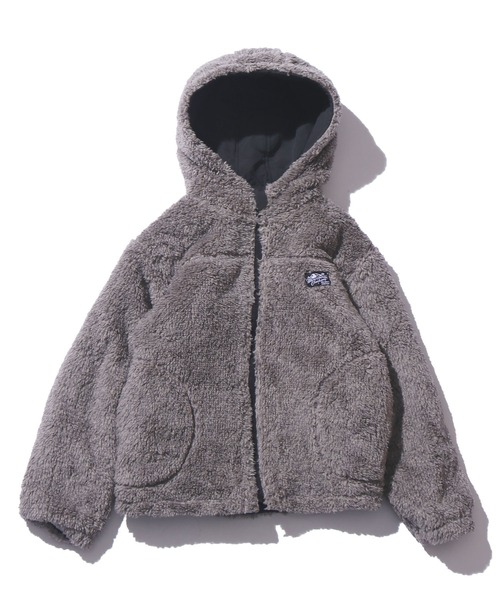 F.O.KIDS（エフオーキッズ）の「F.O.KIDS/エフオーキッズ リバーシブルインサレーションジャケット キルティング 羽織り ボアジャケット（ブルゾン・キッズ・ライトブラウン/カーキ/グレー/パープル・130/140）」の8枚目の写真