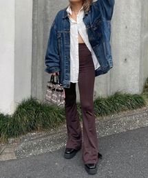 FIG&VIPER | ハイウエストストレッチフレアPT(その他パンツ)