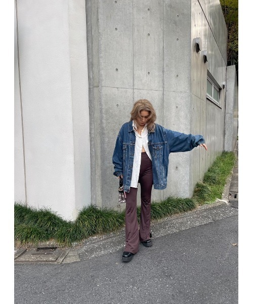 FIG&VIPER（フィグアンドバイパー）の「ハイウエストストレッチフレアPT（その他パンツ・レディース・ブラック/ブラウン・FREE）」の10枚目の写真