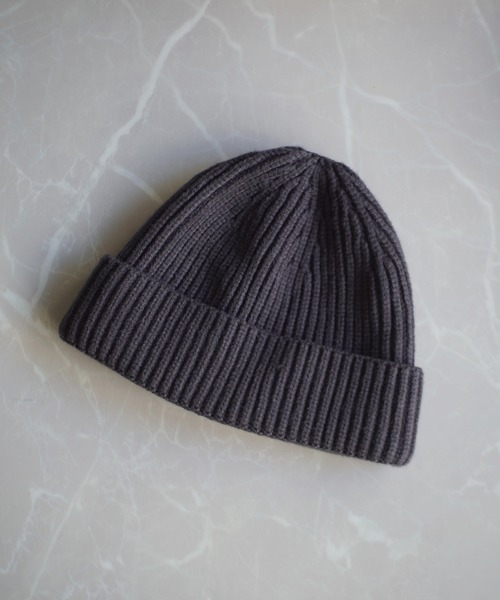 BARELY BLUE（ベアリーブルー）の「【 BARELY BLUE / ベアリーブルー 】 シンプル ビーニー ニット キャップ / ロールキャップ（ニットキャップ/ビーニー・メンズ・チャコールグレー/ブラック/ベージュ/ネイビー/ブラウン/グレー/ボルドー/マスタード/ライトブラウン・FREE）」の20枚目の写真