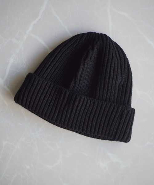 BARELY BLUE（ベアリーブルー）の「【 BARELY BLUE / ベアリーブルー 】 シンプル ビーニー ニット キャップ / ロールキャップ（ニットキャップ/ビーニー・メンズ・チャコールグレー/ブラック/ベージュ/ネイビー/ブラウン/グレー/ボルドー/マスタード/ライトブラウン・FREE）」の22枚目の写真