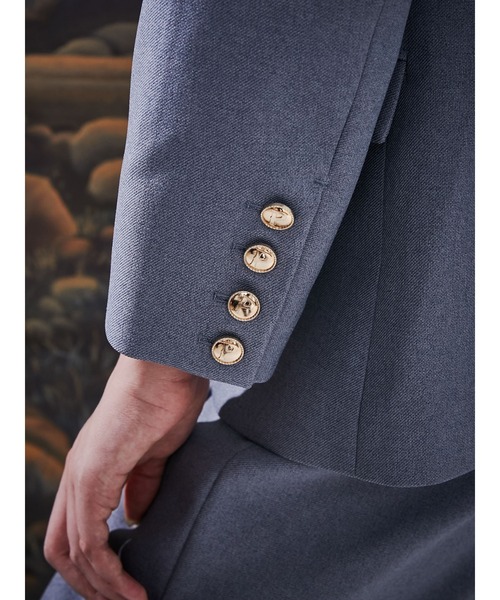 PAMEO POSE（パメオポーズ）の「Inverted Triangle Jacket Blue（テーラードジャケット・レディース・ブルー・FREE）」の7枚目の写真